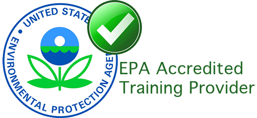 EPA accredited lead-safe training provider badge